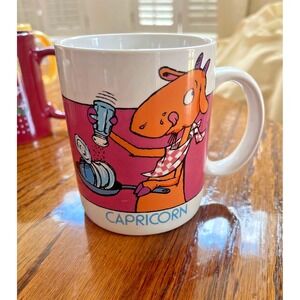 Vintage Zodiac Coffee Mug Capricorn Goat‎ Astrology - By Avon, Excellent